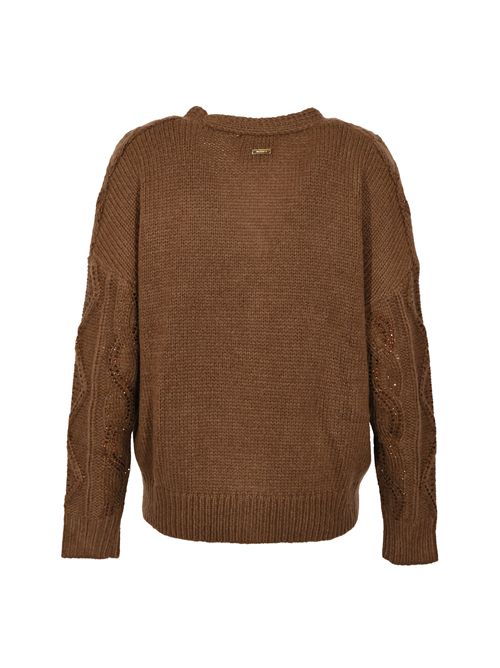 Cardigan luxury con trecce in misto lana Cioccolato NO SECRETS | 253NS133CIOCCOLATO